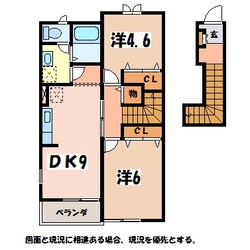 一日市場駅 徒歩20分 2階の物件間取画像